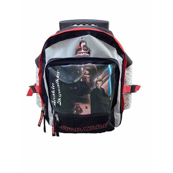 2002 Star Wars Anakin Skywalker Rolling Backpack-VERY RARE!! - Picture 5 of 8